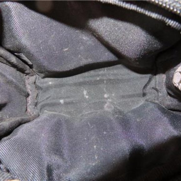 COACH BLACK,GRAY CANVAS/LEATHER WALLET POUCH - Picture 6 of 7